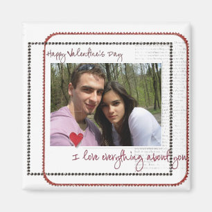 Valentinstag-Fotomagneten Magnet