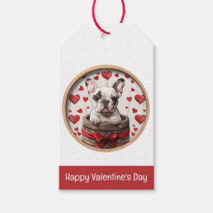 Valentinstag Französische Bulldogge Geschenkanhänger