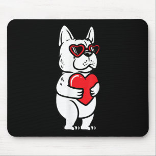 Valentinstag French Bulldog Dog Liebe Frenchie Lo Mousepad