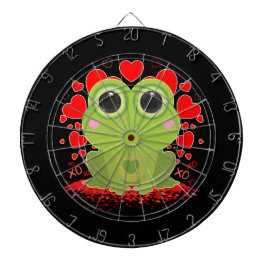 Valentinstag-Frosch Dartscheibe