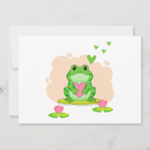 Valentinstag-Frosch Einladung