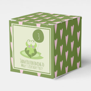Valentinstag Frosch Geburtstag Grün Danke  Geschenkschachtel