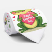Valentinstag Frosch Krawatte (Gerollt)