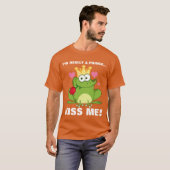 Valentinstag-Frosch-Kuss T-Shirt (Vorne ganz)