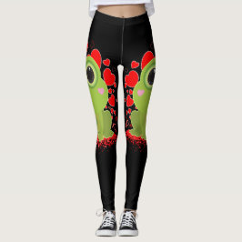 Valentinstag-Frosch Leggings