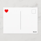 Valentinstag-Frosch Postkarte (Rückseite)