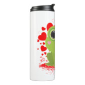 Valentinstag-Frosch Thermosbecher (Nach links gedreht)