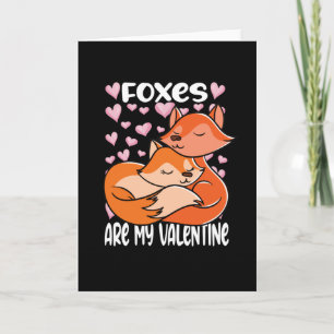 Valentinstag Füchse sind mein Valentinstag Karte