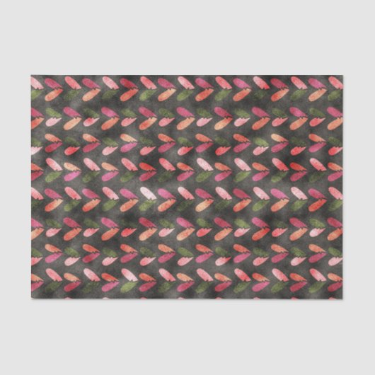 Valentinstag - Fun Herzmuster Seidenpapier (Vorderseite)