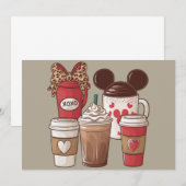 Valentinstag Funny Latte Coffee Lover Dankeskarte (Vorne/Hinten)