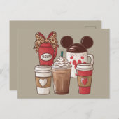 Valentinstag Funny Latte Coffee Lover Postkarte (Vorne/Hinten)
