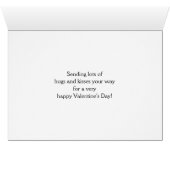 Valentinstag für Boyfriend XOXO Design (Innenansicht Horizontal (Unten))