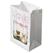 Valentinstag für die Geschenktasche Mittlere Geschenktüte (Vorderseite Schrägansicht)