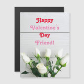 Valentinstag für die Magnetkarte des Freundes (Vorne/Hinten)