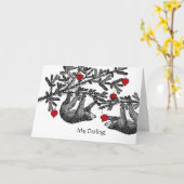 Valentinstag für Ehemann, Slots und Herz Karte (Gelbe Blume)