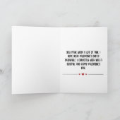 Valentinstag für einfachen Office-Mitarbeiter Feiertagskarte (Innenseite)