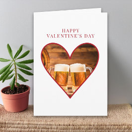 Valentinstag für ihn, Bierliebhaber Valentinsherz Karte