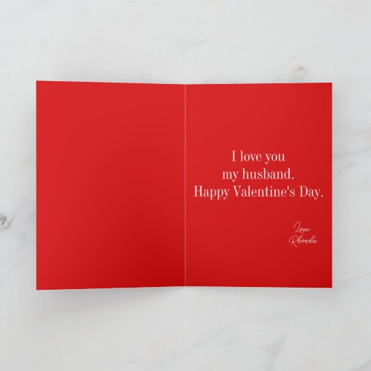 Valentinstag für ihn karte (Innenseite)