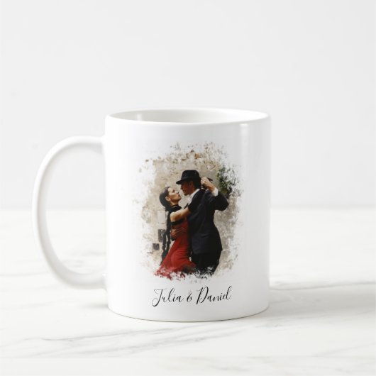 Valentinstag für individuelles Foto Kaffeetasse (Links)