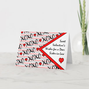 Valentinstag für Juristenministerin, XOXO Design Feiertagskarte
