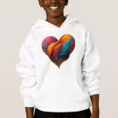 Valentinstag für Kinder Hoodie (Vorderseite)