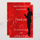 Valentinstag für Lehrkräfte Feiertagskarte (Vorne/Hinten)