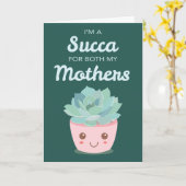 Valentinstag für meine Mutter mit Kawaii Sukkulent Karte (Gelbe Blume)