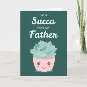 Valentinstag für meinen Vater mit Kawaii Sukkulent Karte