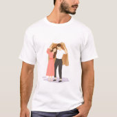 Valentinstag für Paar T-Shirt (Vorderseite)