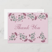 Valentinstag für Wasserfarben Herzlichen Dank Postkarte (Vorne/Hinten)