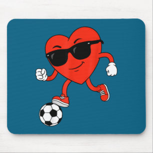 Valentinstag Fußball Herz Spielendes Design Mousepad