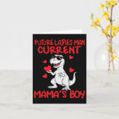 Valentinstag Future Ladys Man Current Mamas Boy Karte (Gelbe Blume)
