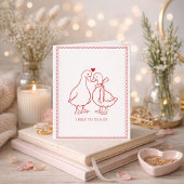 Valentinstag Gans Liebe Ehemann Sentimental Karte