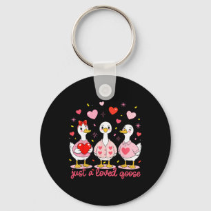 Valentinstag Gänse Nur Eine Geliebte Gans Lustiger Schlüsselanhänger