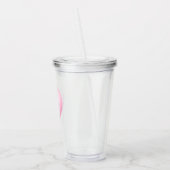 Valentinstag Gaumen Rosa Acryltrinkbecher (Links)