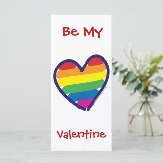 Valentinstag Gay Pride (Stehend Vorderseite)