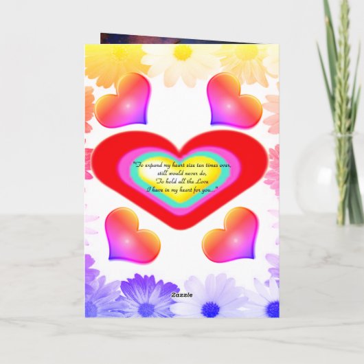 Valentinstag Gebetskarte Feiertagskarte (Rückseite)