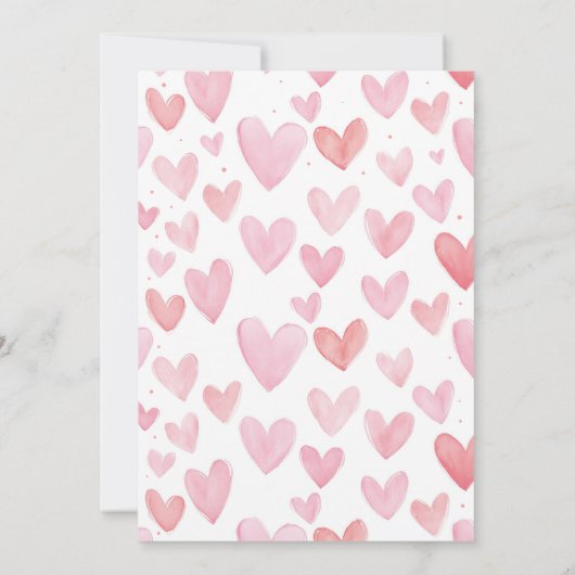 Valentinstag Geburtstag Einladung (Rückseite)