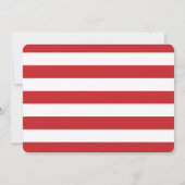 Valentinstag Geburtstag Einladung des Roten Herzen (Rückseite)