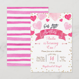 Valentinstag Geburtstag Unser kleiner Schatz Einladung