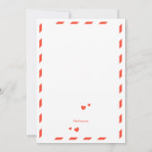 Valentinstag Geburtstagsparty Einladung (Rückseite)