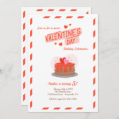 Valentinstag Geburtstagsparty Einladung (Vorne/Hinten)