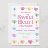 Valentinstag Geburtstagsparty Einladung (Vorderseite)