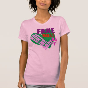 Valentinstag Gefälschter Feiertag Damen T-Shirt