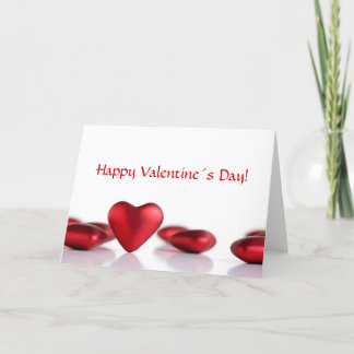 Valentinstag gefaltete Karte
