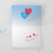 Valentinstag geklappte Grußkarte Karte (Innenseite)