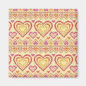 Valentinstag geklatschtes Muster Magnet (Vorne)