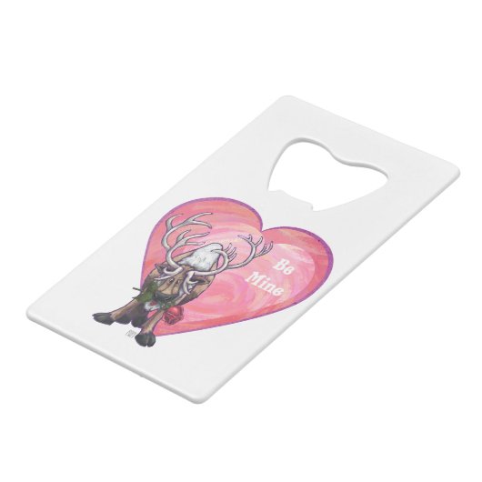 Valentinstag Geldkarten Flaschenöffner (Vorderseite Schrägansicht)