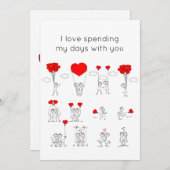 Valentinstag Gemeinsam Karte (Vorne/Hinten)