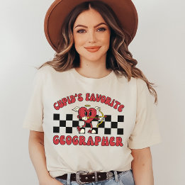 Valentinstag Geografie, Coupid's Geographer T-Shirt